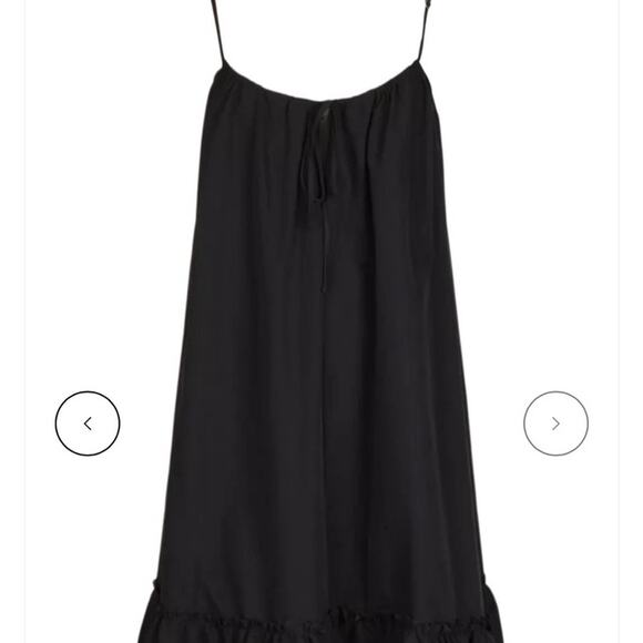 Boohoo Plus Drawstring Smocked Midi Dress Black US 16 - Picture 10 of 11